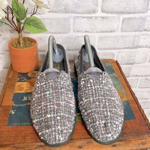 BOBS by Skechers Knit Sweater Flats Loafers Shoes - Picture 4 of 8